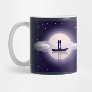 Couple love feel landscape vactor Art Mug